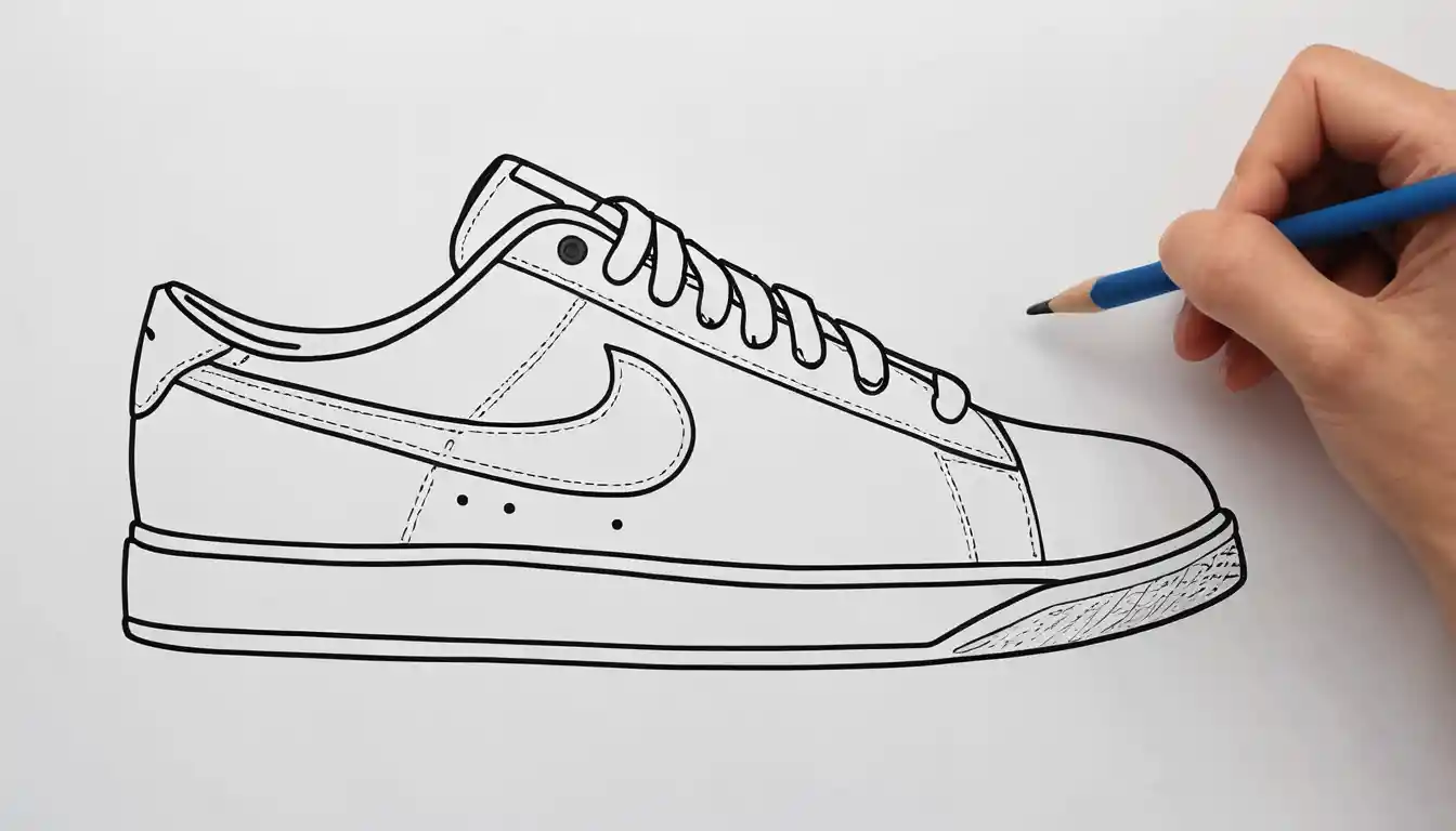 How to Draw a Shoe for Kids