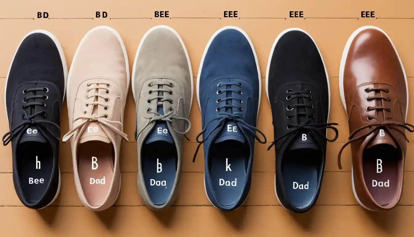 what does b mean in shoe size